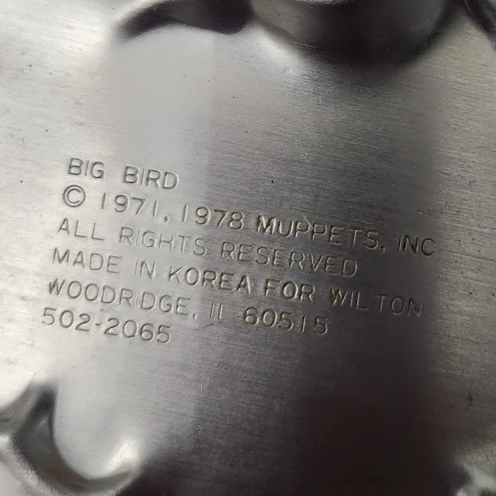 SESAME STREET Big Bird 1978 Vintage Wiltons Cake Pan